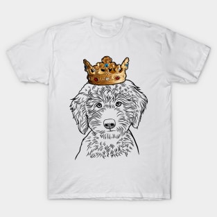 Labradoodle Dog King Queen Wearing Crown T-Shirt